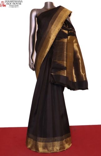 Exclusive Black Tissue Kanjeevaram Silk Saree